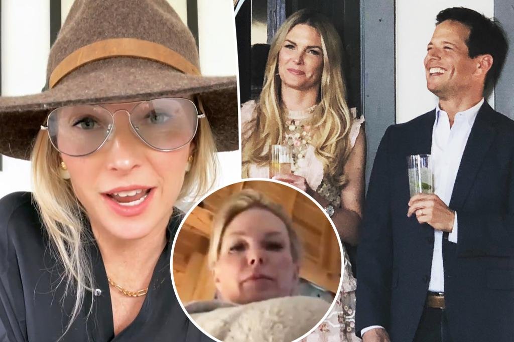 La esposa aislada de Scott Wolf, Kelly, ingresó en el hospital