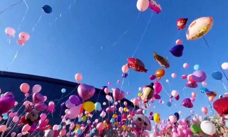 Video. Globos liberados en Gaziantep en apoyo de pacientes con cáncer infantil Video. Globos liberados en Gaziantep en apoyo de pacientes con cáncer infantil