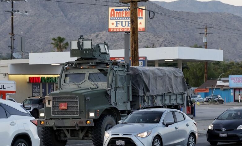 California le pide a los tribunales que restrinjan la orden de bloqueo, despliegues marinos en Los Ángeles California le pide a los tribunales que restrinjan la orden de bloqueo, despliegues marinos en Los Ángeles