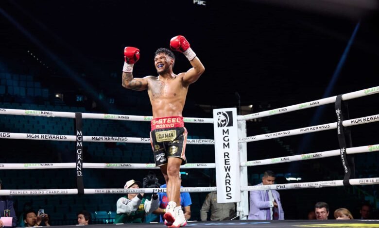 Eumir Marcial anota puntos TKO para abrir la tarjeta Pacquiao-Barrios