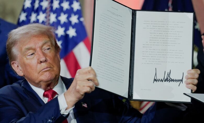 No ‘Wake Up Ai’ en Washington, Trump, mientras lanzaba el Plan de Acción de AI.