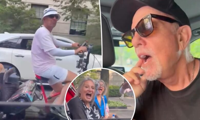 Billy Joel NYC Pedicab Driver y Passenger Street sorprenda que jugar ‘Estado de la mente de Nueva York’ en la calle Billy Joel NYC Pedicab Driver y Passenger Street sorprenda que jugar ‘Estado de la mente de Nueva York’ en la calle