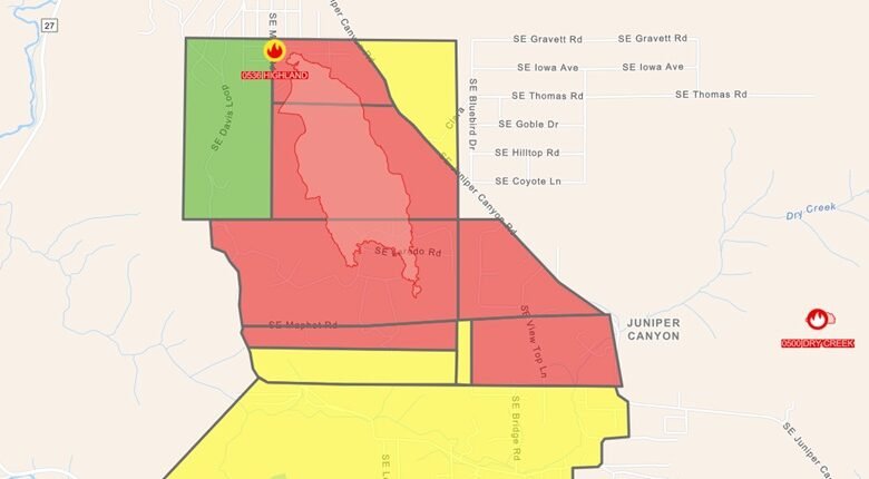 FEMA autoriza los fondos para Highland Fire a medida que continúan las evacuaciones