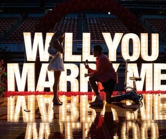 Tyrese Haliburton le propuso matrimonio a su novia durante mucho tiempo.