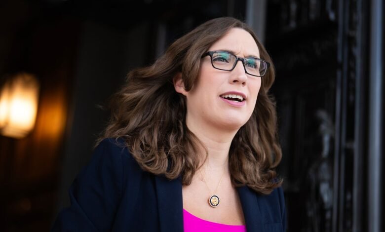 El primer éxito de Sarah McBride del primer éxito de Sarah McBre de las acciones privadas es apoyado por el republicano. El primer éxito de Sarah McBride del primer éxito de Sarah McBre de las acciones privadas es apoyado por el republicano.