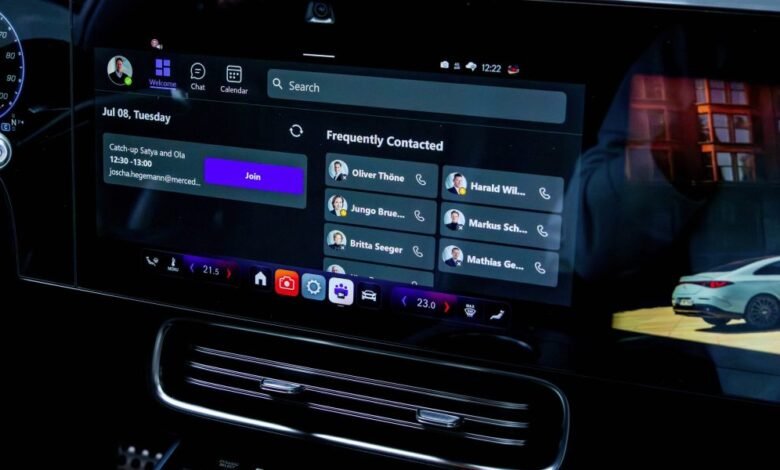 El nuevo sedán de lujo de $ 60,000 de Mercedes-Benz presenta una cámara en el automóvil para reuniones de equipos El nuevo sedán de lujo de $ 60,000 de Mercedes-Benz presenta una cámara en el automóvil para reuniones de equipos