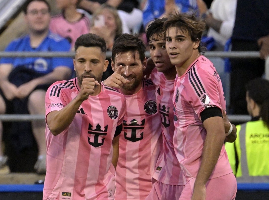 La abrazadera de Lionel Messi ayuda a Inter Miami Rout Cf Montreal
