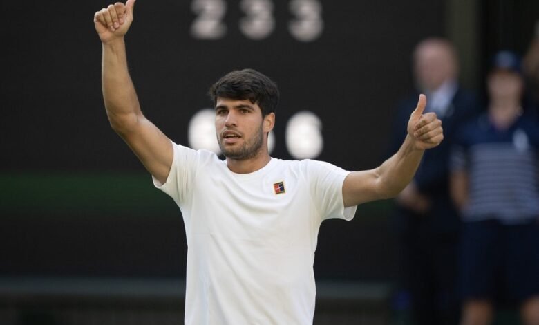 Carlos Alcaraz One ganó de Wimbledon Three Peat