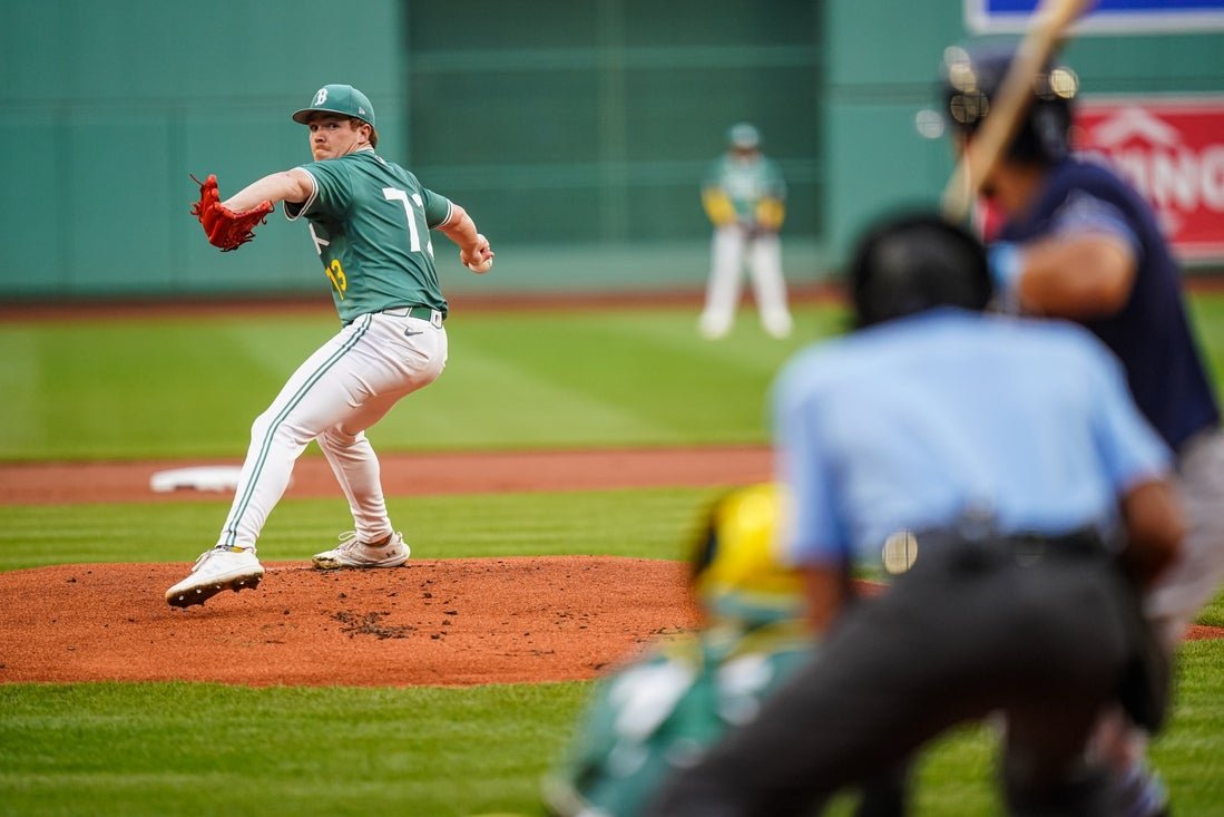Starter de los Red Sox Hunter Dobbins liberado de los rayos con dolor de rodilla