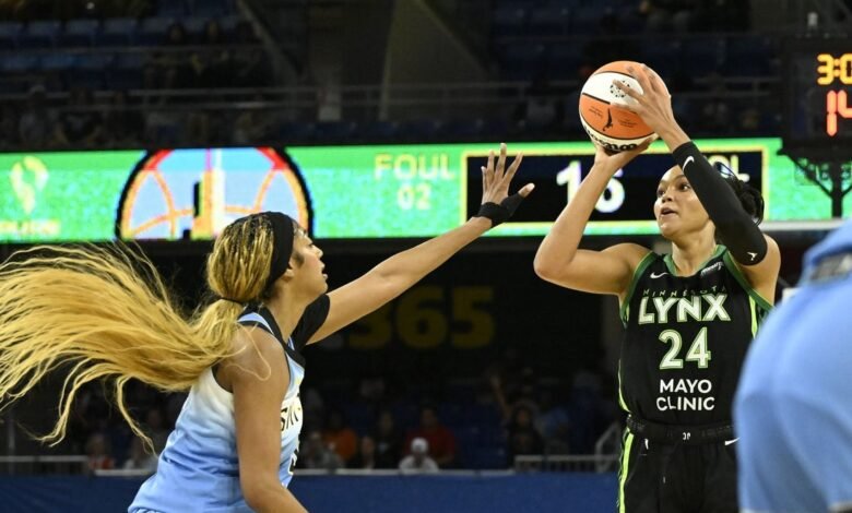 Naphesa Collier condujo a Lynx a través del cielo de Angel Reese