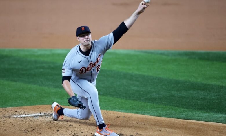 El sencillo RBI de Vierling en el octavo Tigs Tigs a través de los Rangers forestales