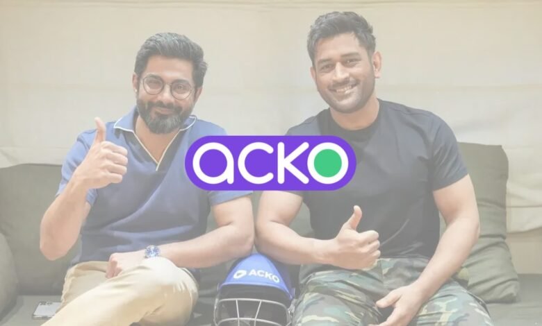 Acko Onboards MS Dhoni para ganar su misión de seguro digital