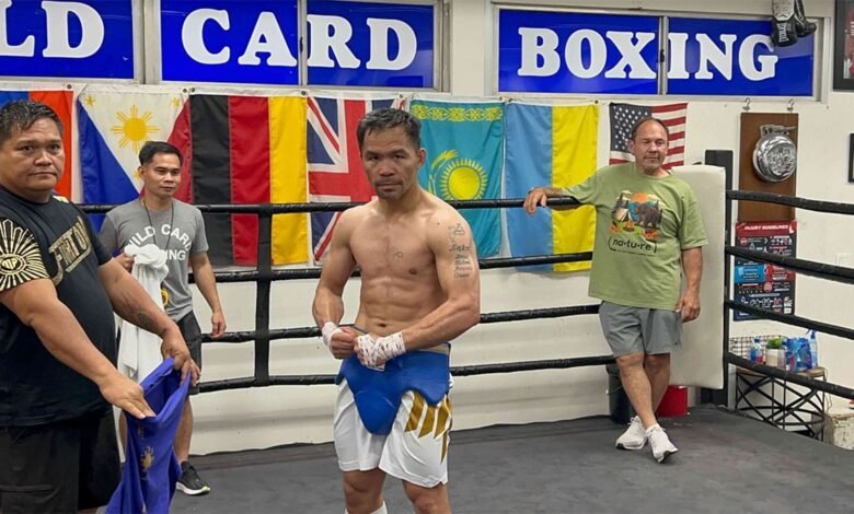 Como siempre, Pacquiao se negó a entrenar fácilmente