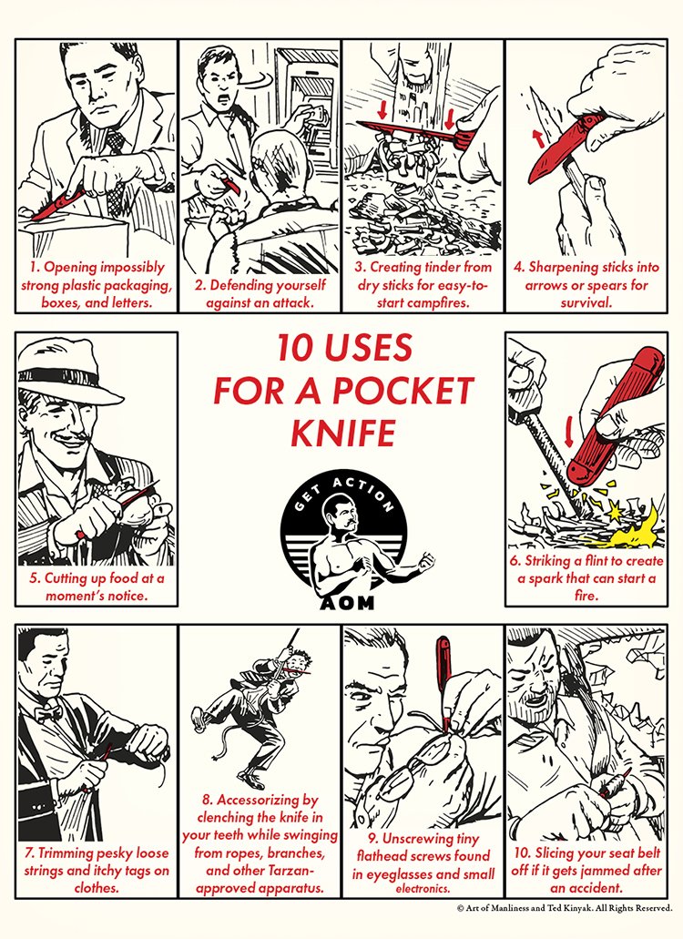 10 formas de usar la navaja de bolsillo