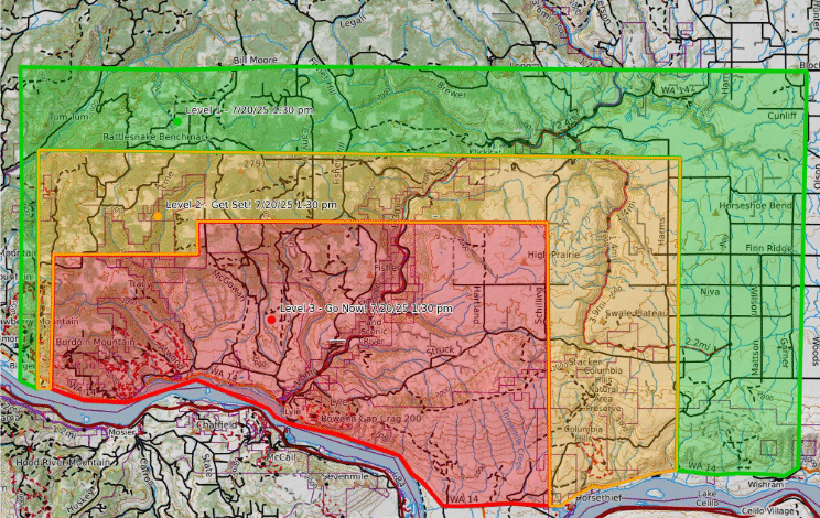 Burdoin Fire pasa 10k acres, aún no contenido Burdoin Fire pasa 10k acres, aún no contenido