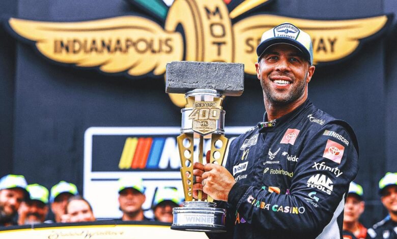 Bubba Wallace se convirtió en el primer conductor negro que ganó una importante competencia en la elipse de Indy.