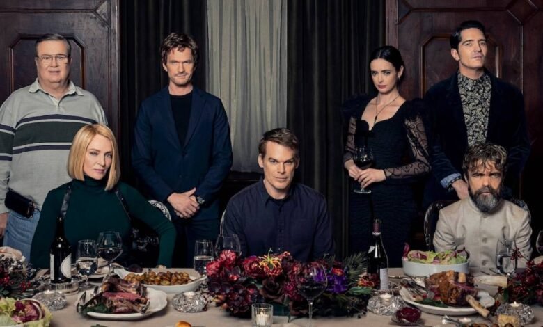 Dentro de la cena de asesino en serie de Dexter con Cristen Retre y Eric Stonestreet Dentro de la cena de asesino en serie de Dexter con Cristen Retre y Eric Stonestreet