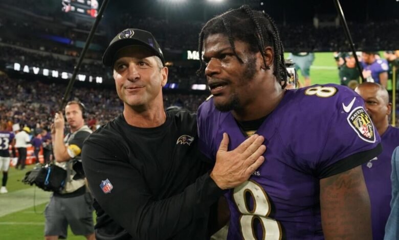 La declaración de John Harbaugh de que Lamar Jackson es una “persona histórica en la historia” no puede ser registrada lejos.