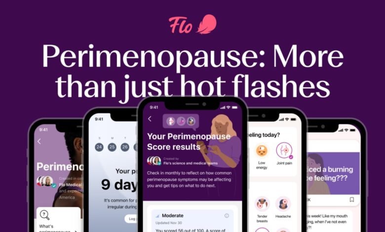 La aplicación de salud de la mujer Flo lanza las características de perimenopausia