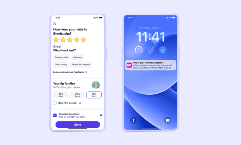 Los usuarios de Lyft ahora pueden ser favoritos y bloquear a los conductores