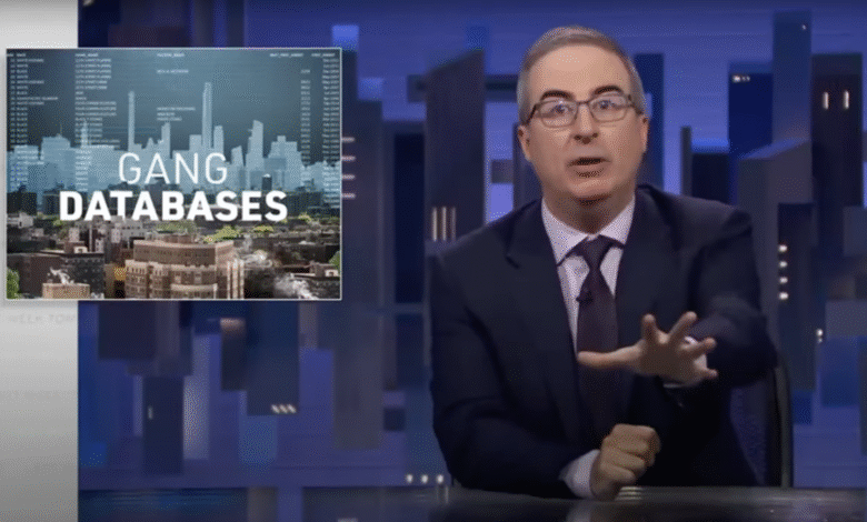 John Oliver toma una inmersión profunda reveladora en bases de datos de pandillas John Oliver toma una inmersión profunda reveladora en bases de datos de pandillas