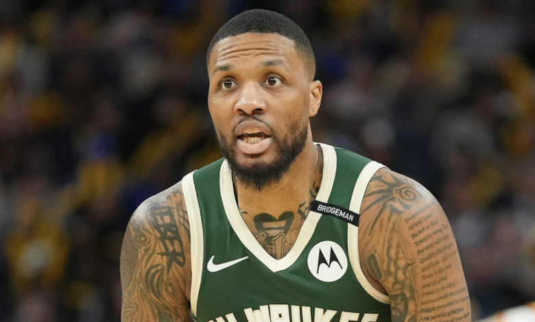 La publicación de Damian Lillard con números familiares 0 después de Bucks anuncia el cambio de Kyle Kuzma.