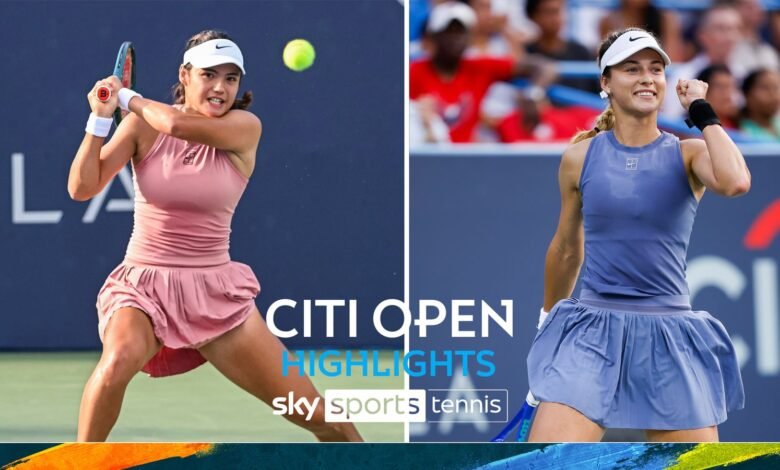 Lo más destacado: Raducanu fue abrumado por Kalinskaya en las semifinales de Washington Lo más destacado: Raducanu fue abrumado por Kalinskaya en las semifinales de Washington