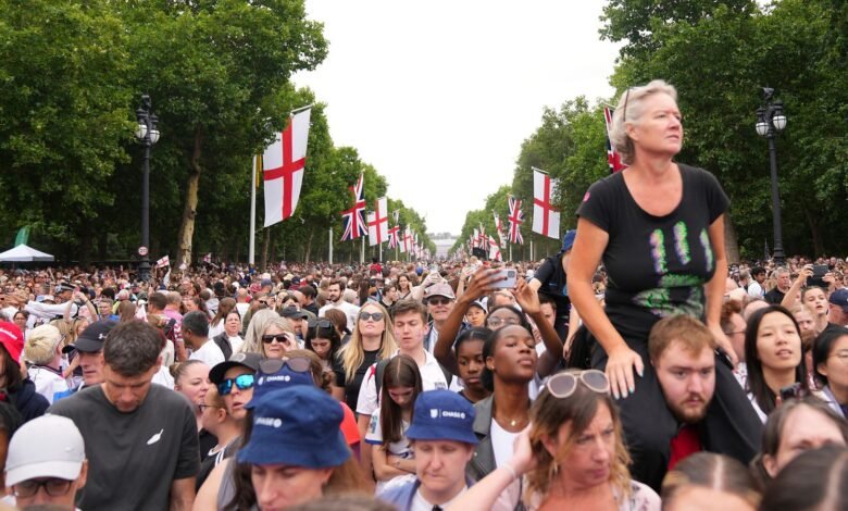 Desfile de la victoria de Lionesses: la escala de crecimiento del techo cuando más de 50,000 ganadores de Euro 2025 en Londres | Noticias de fútbol Desfile de la victoria de Lionesses: la escala de crecimiento del techo cuando más de 50,000 ganadores de Euro 2025 en Londres | Noticias de fútbol