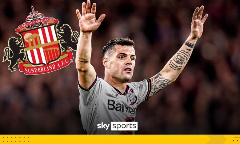 Granit Xhaka a Sunderland: Black Cat completa el acuerdo de transferencia de £ 17.3 millones al mediocampista Bayer Leverkusen | Noticias de fútbol