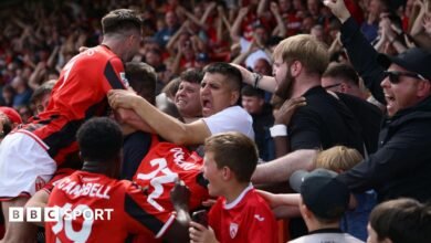 Morecambe FC derrotó a Altrincham: los fanáticos, el personal y los jugadores les apasiona ganar nuevamente