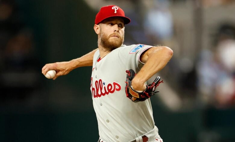 Actualización de la lesión de Zack Wheeler: los Filis colocaron ACE en IL debido a coágulos de sangre cerca del hombro derecho
