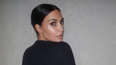 Kim Kardashian va casi todo el lugar porque compartió sus fotos de izquierda en lencería perfecta