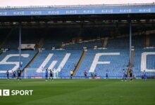 Cuarto cuatro fanáticos Sheffield boicotear el partido de la Copa EFL con Leeds en la protesta propiedad