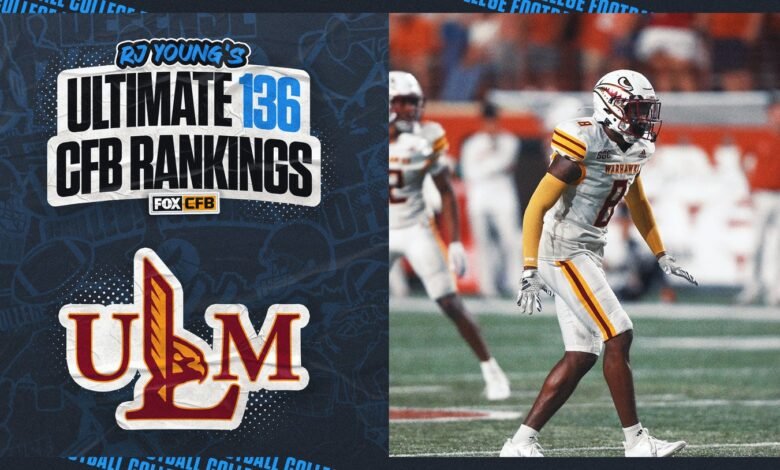 2025 ULM Predicción del fútbol: Warhawks ocupó el puesto 126 en RJ Young Ultimate 136