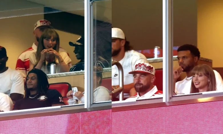 Taylor Swift primero asistiendo al compromiso después de Travis Kels, Big Ring Finger Sparkle’s Eye Balls Taylor Swift primero asistiendo al compromiso después de Travis Kels, Big Ring Finger Sparkle’s Eye Balls