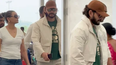 Mahesh Babu y su esposa Namrata Haga clic en el aeropuerto de Shirodar con estilo, los fanáticos no pueden mantener la calma para SSMB 29