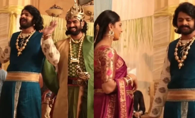 Día de la Amistad: Video BTS de Prabhas Bahubali baila con Rana Daggubati