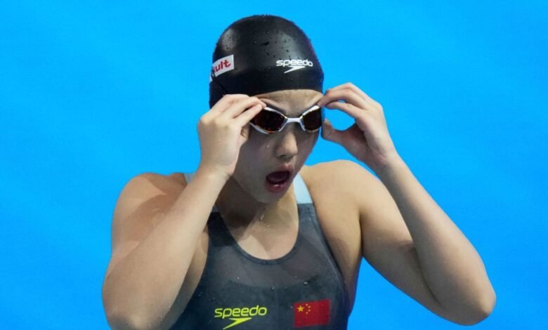 Yu Zidi de China, de 12 años, ganó una medalla de bronce en el mundo de la natación Yu Zidi de China, de 12 años, ganó una medalla de bronce en el mundo de la natación
