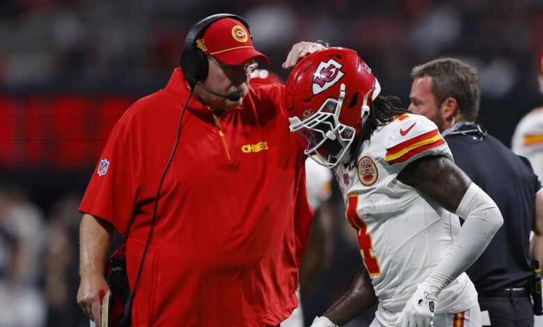 Andy Reid en Rashee Rice: “En el campo, solo tiene la velocidad máxima por delante, no tiene intención de jugar palabras” Andy Reid en Rashee Rice: “En el campo, solo tiene la velocidad máxima por delante, no tiene intención de jugar palabras”