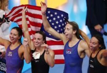 American Women estableció un récord mundial de relevos 4×100 en el mundo de las nataciones