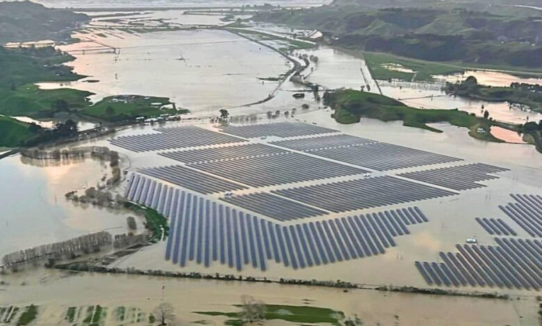 “La prueba más alta:” La granja solar de Nueva Zelanda a través de la gran inundación. “La prueba más alta:” La granja solar de Nueva Zelanda a través de la gran inundación.