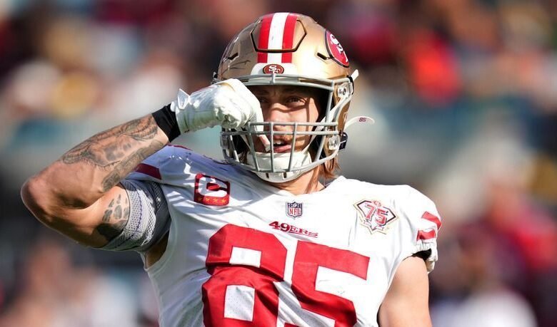George Kittle de 49ers lamentan la NFL de la NFL prohibió la sal George Kittle de 49ers lamentan la NFL de la NFL prohibió la sal