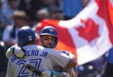 63 hits de Blue Jays en el barrido de rocas de 3 juegos más desde 1900