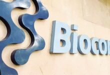 El beneficio neto de BioCon Q1 disminuyó en un 95% a 31 diez millones de rupias.