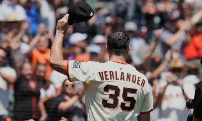 Justin Verlander de Giants ha surgido 3.500 veces para atacar la carrera Justin Verlander de Giants ha surgido 3.500 veces para atacar la carrera