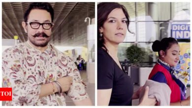 Aamir Khan todo sonríe cuando sales de la ciudad con su novia Gauri Sprite antes del lanzamiento de ‘Coolie’