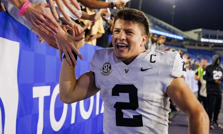 Underdogs Diego Pavia, Vanderbilt. Busca pasar un buen rato.