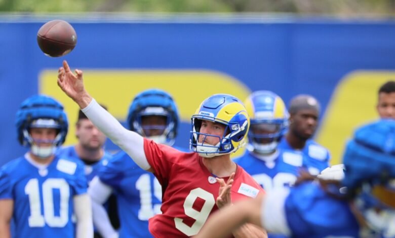 Sean McVay: Creo que Matthew Stafford se ve mejor que ayer