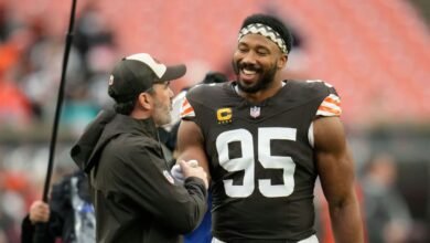 Myles Garrett de Browns en el boleto: “Haga otra pregunta”