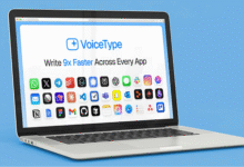 Cambia tu voz a un mensaje con VoiceType AI.